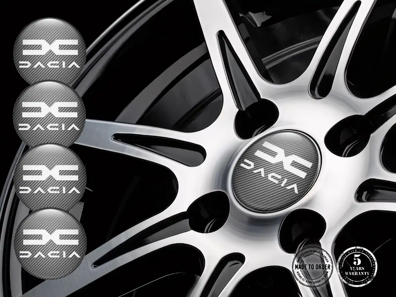 Dacia Radembleme Stil Hochwertige Gewölbte Labels